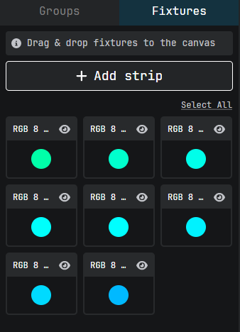 Fixtures tab