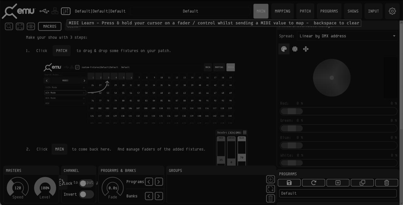 MIDI mapping