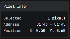 Pixel Info panel