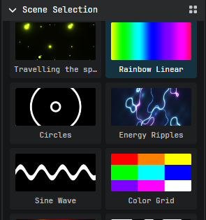 Scene Selection grid