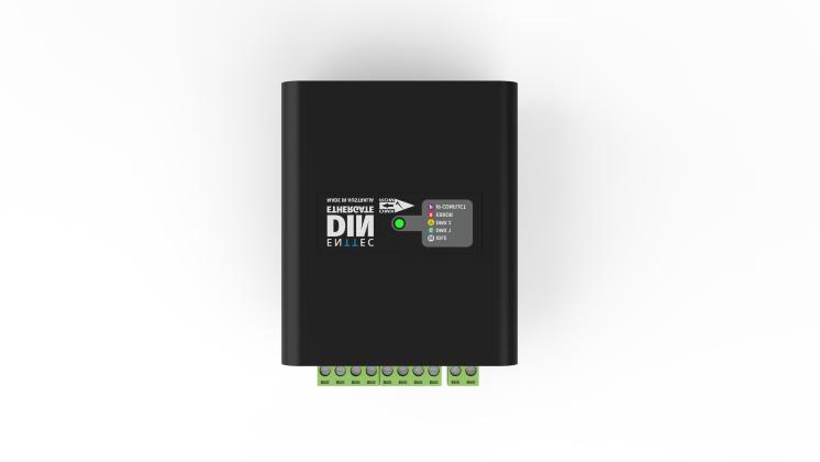 Wiring diagram for distributing DMX output via Phoenix port and Ethernet