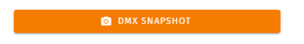 S-PLAY MINI static cue — the orange DMX SNAPSHOT button used to capture a live DMX frame into the selected channels