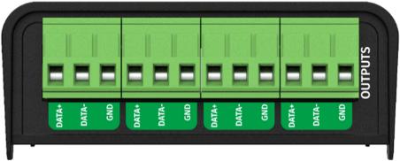DIN RDS4 MK2 screw terminal connector — output side