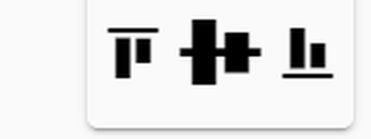 Alignment Vertical icons