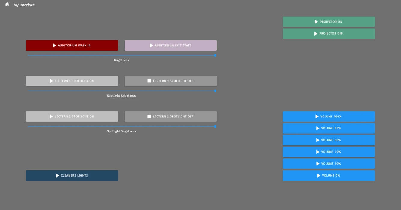 S-PLAY LITE example custom interface