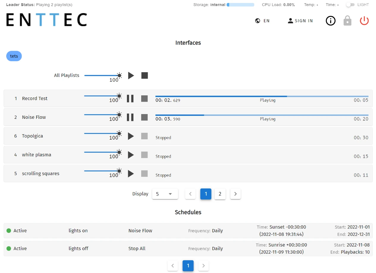 S-PLAY LITE locked state showing end-user home page