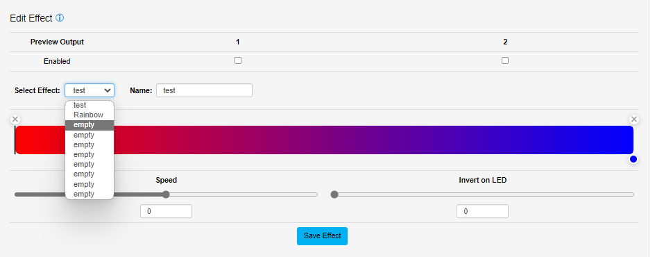 OCTO MK2 Standalone — Edit Effect with empty effect slots