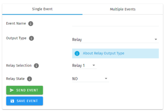 Relay event editor