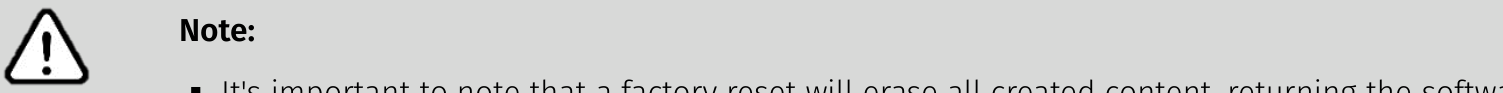 Factory reset button