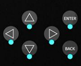 S-PLAY LCD navigation buttons — Up, Down, Left and Right direction arrows with the Enter and Back buttons