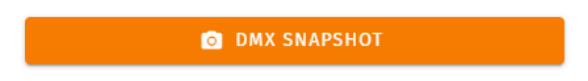 S-PLAY static cue — the orange DMX SNAPSHOT button used to capture a live DMX frame into the selected channels and universes