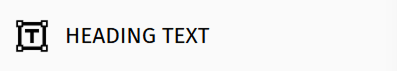Heading Text widget