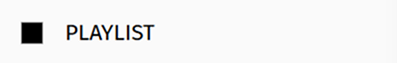Specific Playlist stop widget