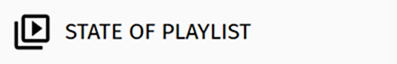 State of Playlist widget