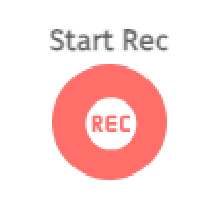 S-PLAY NANO dynamic cue — red Start Rec (REC) button