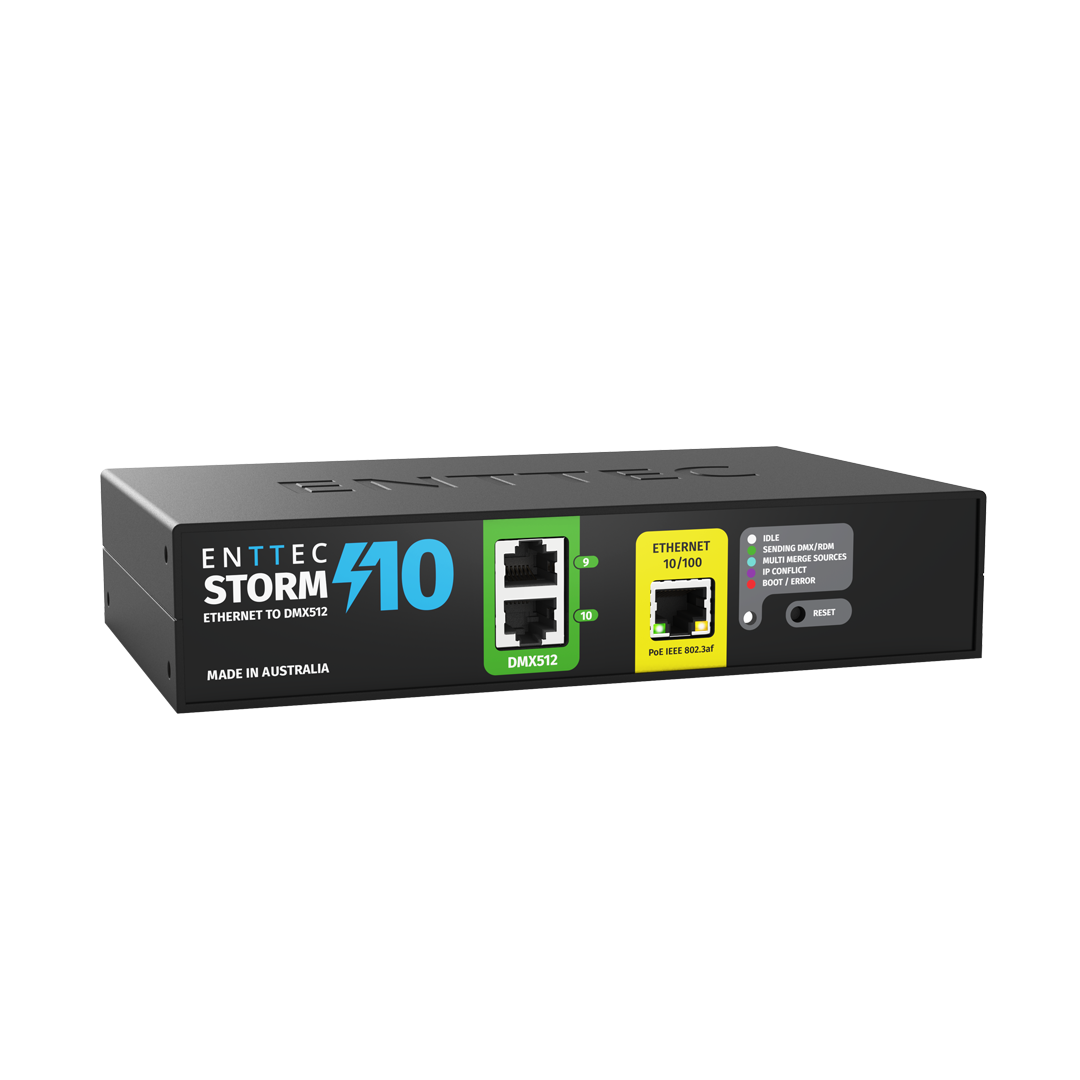 Storm10 - 10-universe Ethernet to DMX gateway