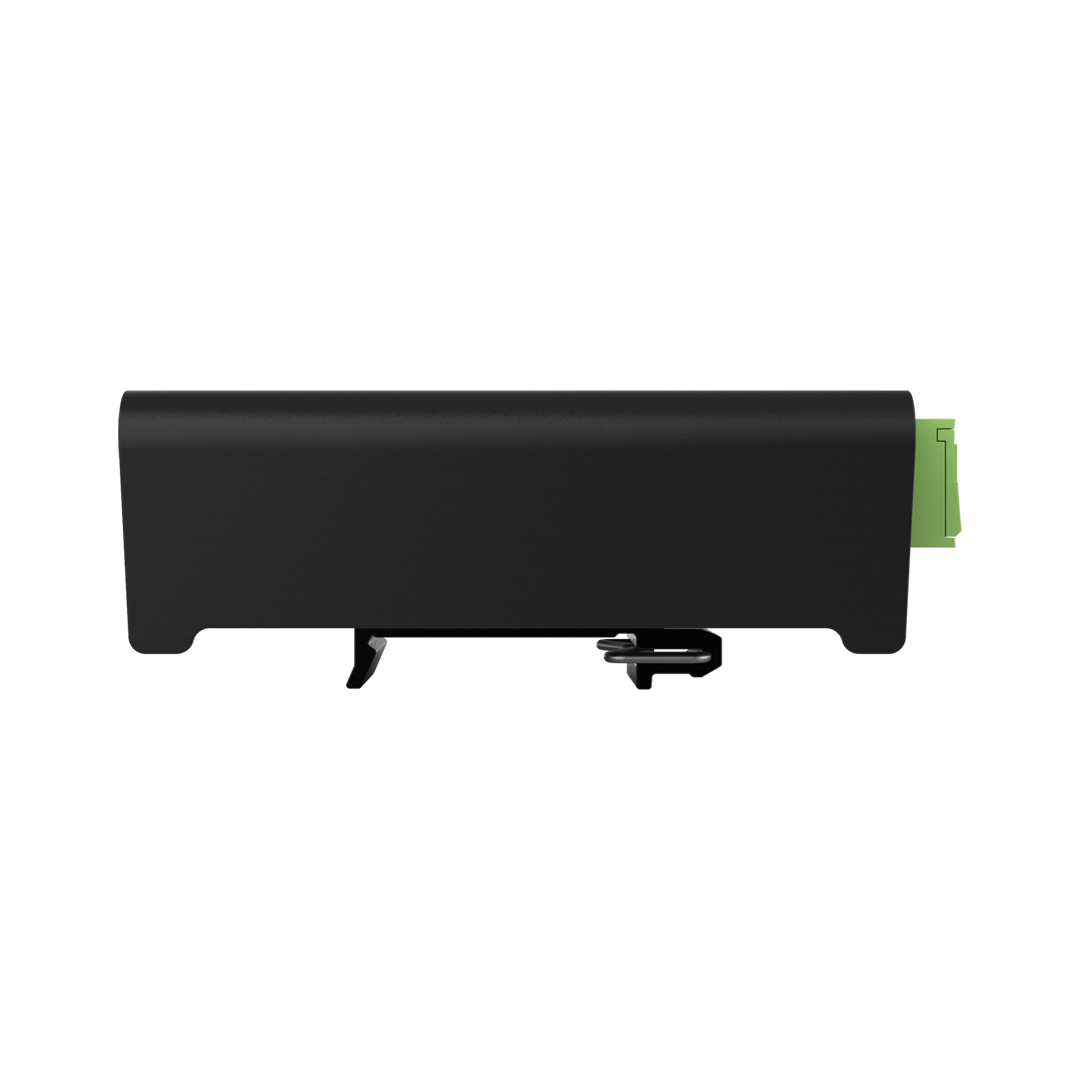ENTTEC OCTO LITE side profile with DIN-rail clip fitted