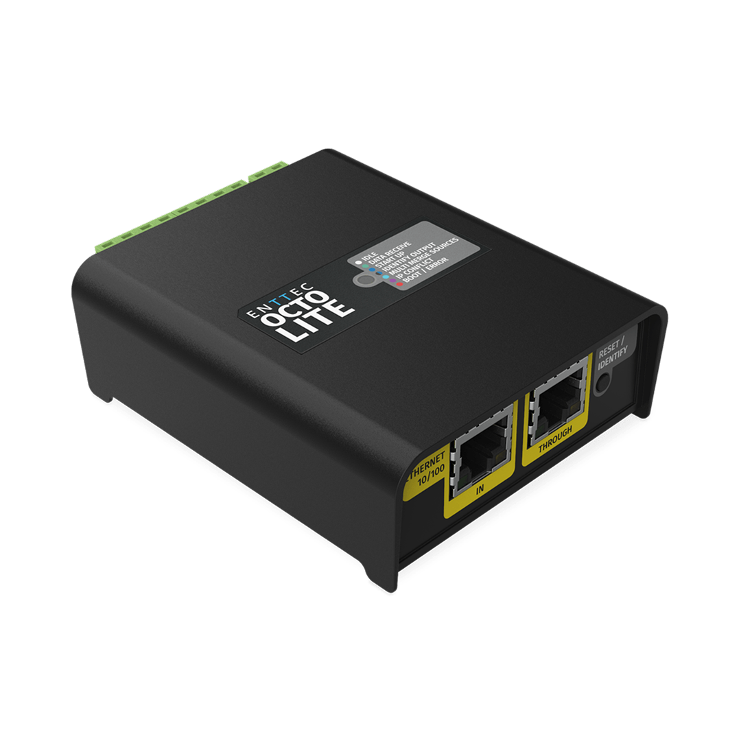 OCTO Lite, 8-universe eDMX to SPI controller for addressable LED strip