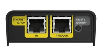 ENTTEC OCTO LITE Ethernet 10/100 IN and THROUGH ports with reset/identify button