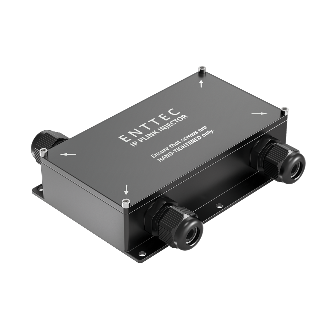 Data Injectors Connector Compact and Waterproof IP PLink Pixel data Injector | ENTTEC