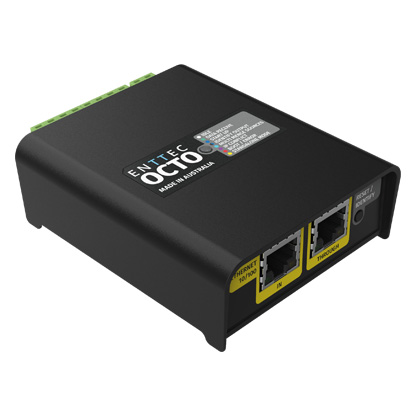 8U LED controller - Next-Gen DIN-rail pixel data converter