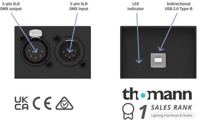 ENTTEC USB DMX PRO Interface Works with Free & Licensed Software