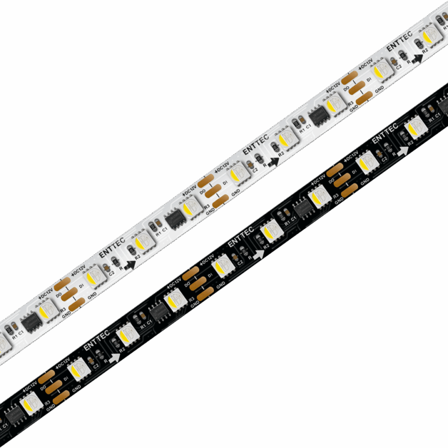 12V RGBW 60-LEDs/m long-range pixel strip